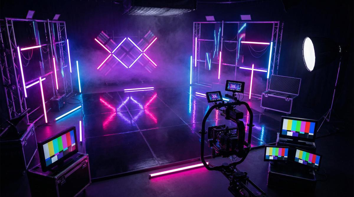 女神视频传媒MV制作传媒教程霓虹灯光效果