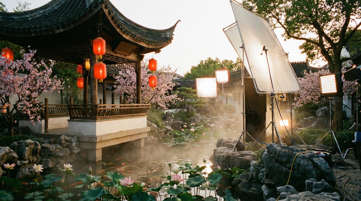 女神视频传媒古风园林传媒拍摄东方美学影视创作